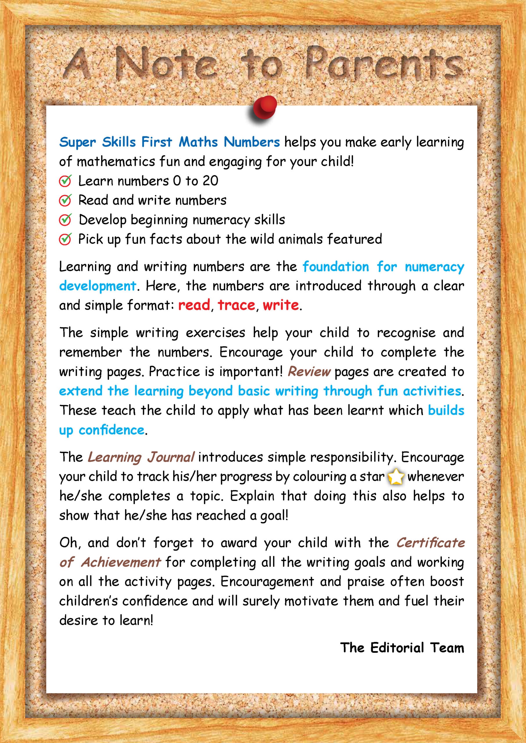 SUPER SKILLS First Maths NUMBERS (Age 3+ Years)