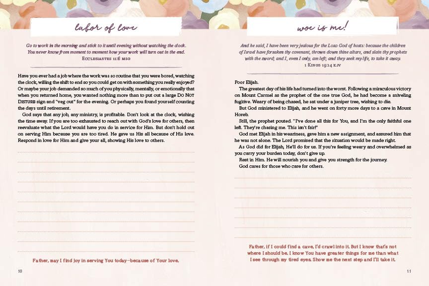3-Minute Devotions for Women Journal