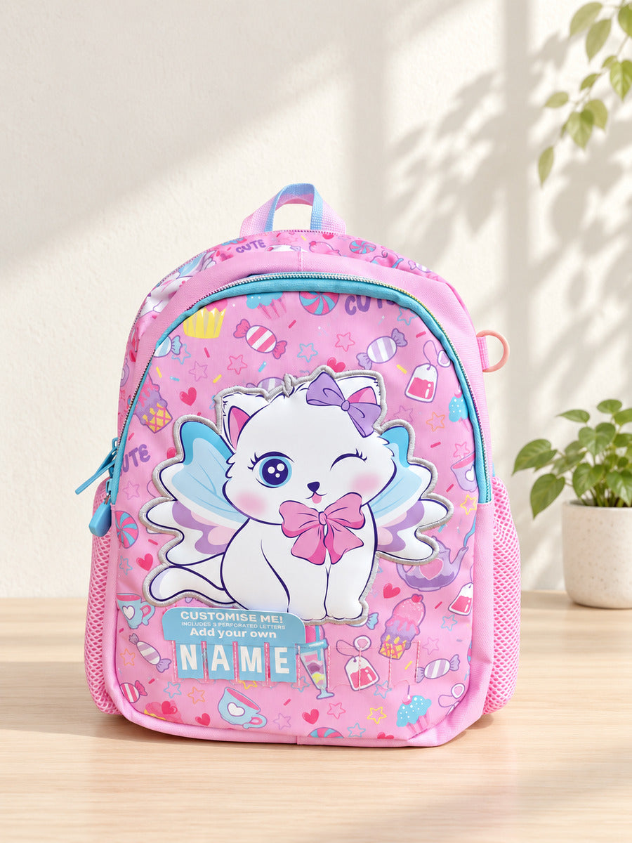 Customised Name Kids Backpack – 3 Assorted Colour