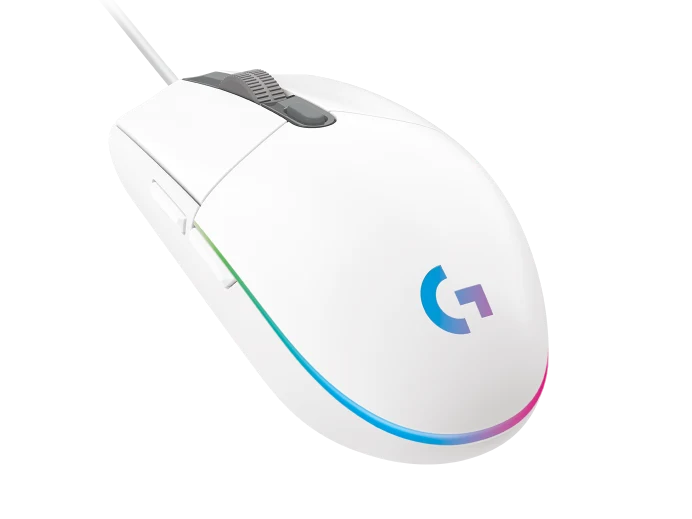 Logitech G203 LIGHTSYNC RGB 6 Button Gaming Mouse - White