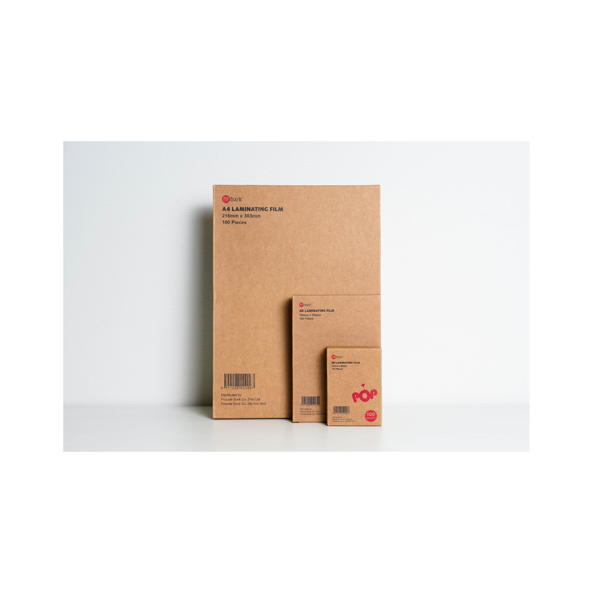 Pop Bazic A4 Laminating Film (216x303mm, 100 Microns) – 100 Sheets