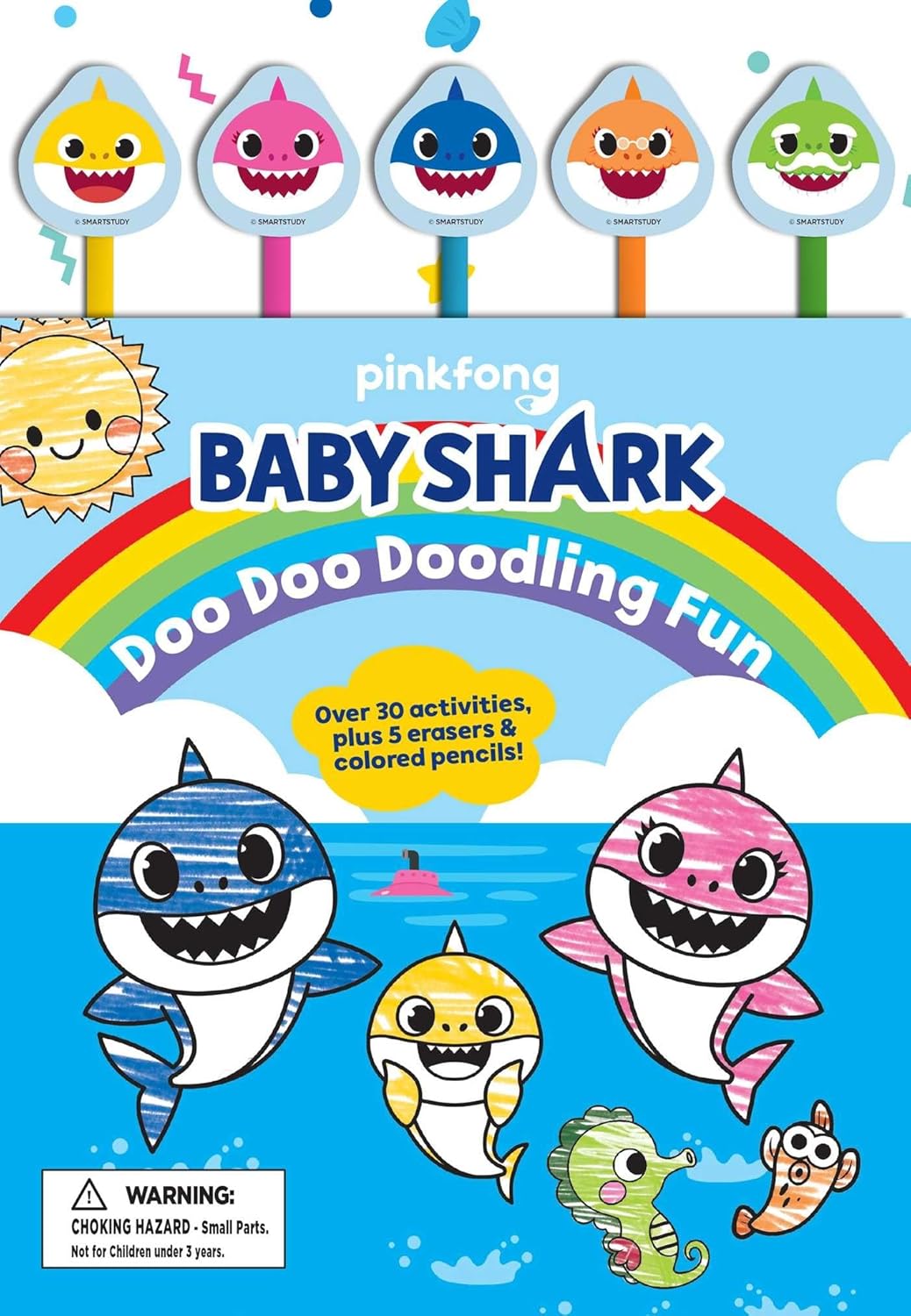 Pinkfong Baby Shark: Doo Doo Doodling Fun (Pencil Toppers)