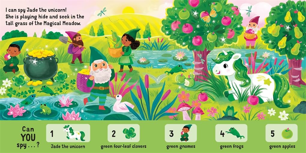 I Can Spy a Unicorn: Spotting, Counting, Colours (Board Book)