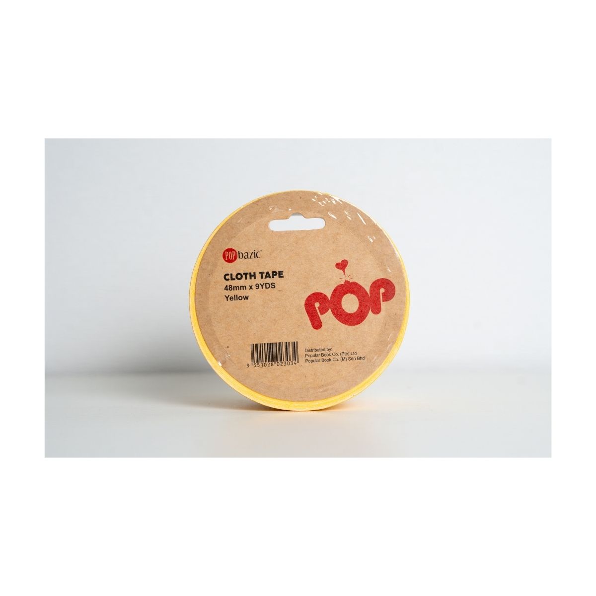 Pop Bazic Cloth Tape 48mm x 9 Yards - Yellow