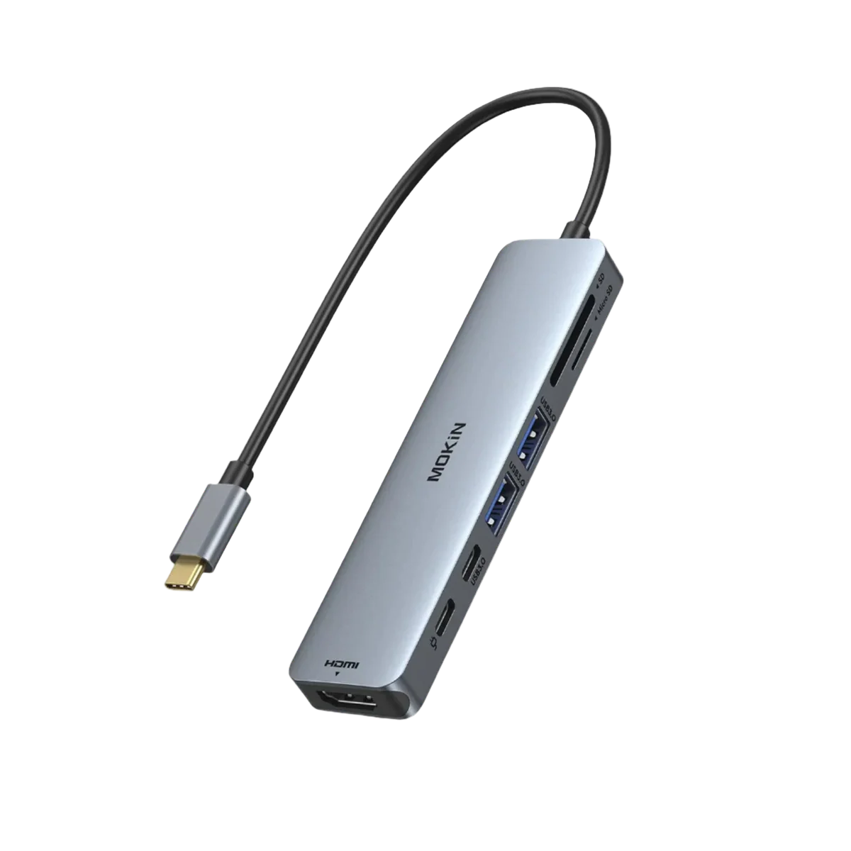 MOKiN 7-in-1 USB-C Hub HDMI Adapter