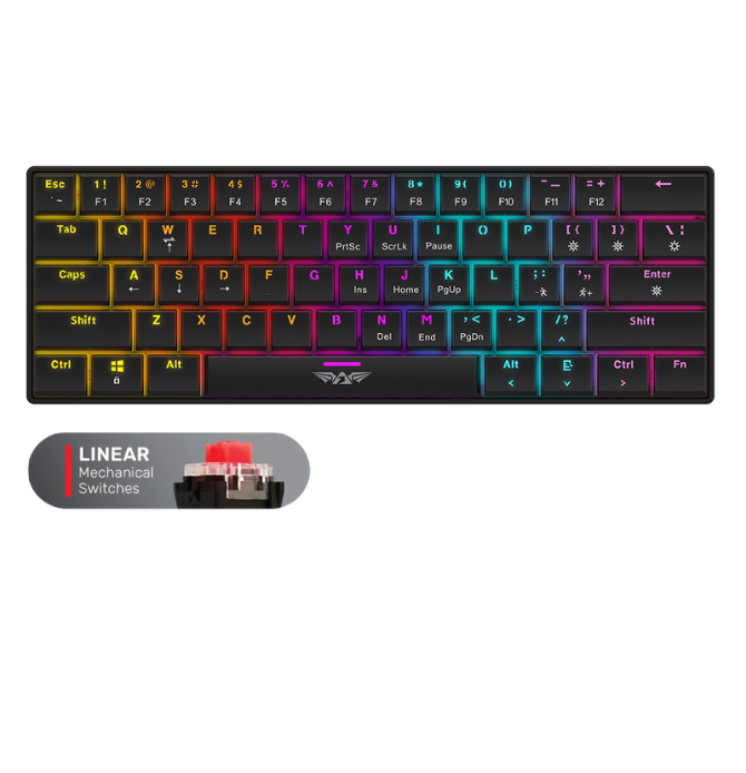 Armaggeddon SMK1C Modular Mechanical Keyboard (Linear) Black