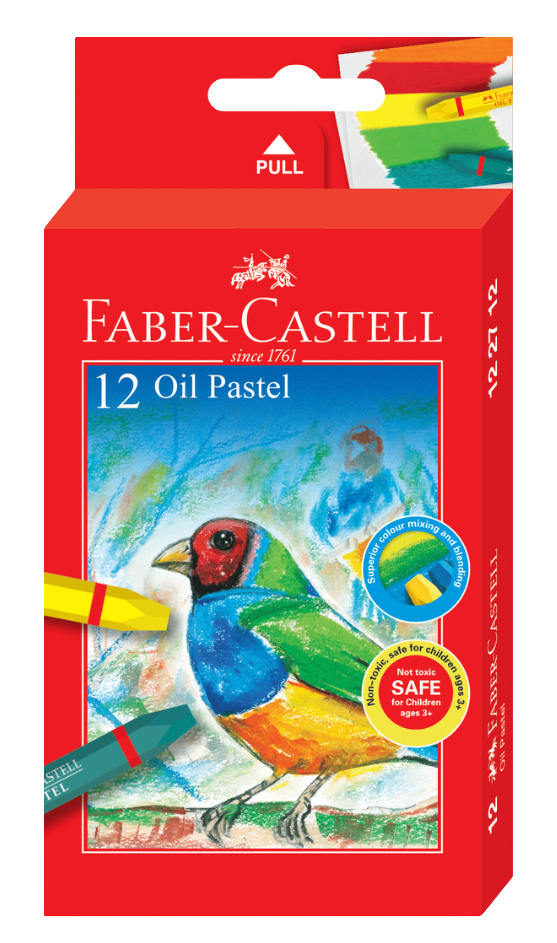Faber-Castell Oil Pastels, Set of 12-122712