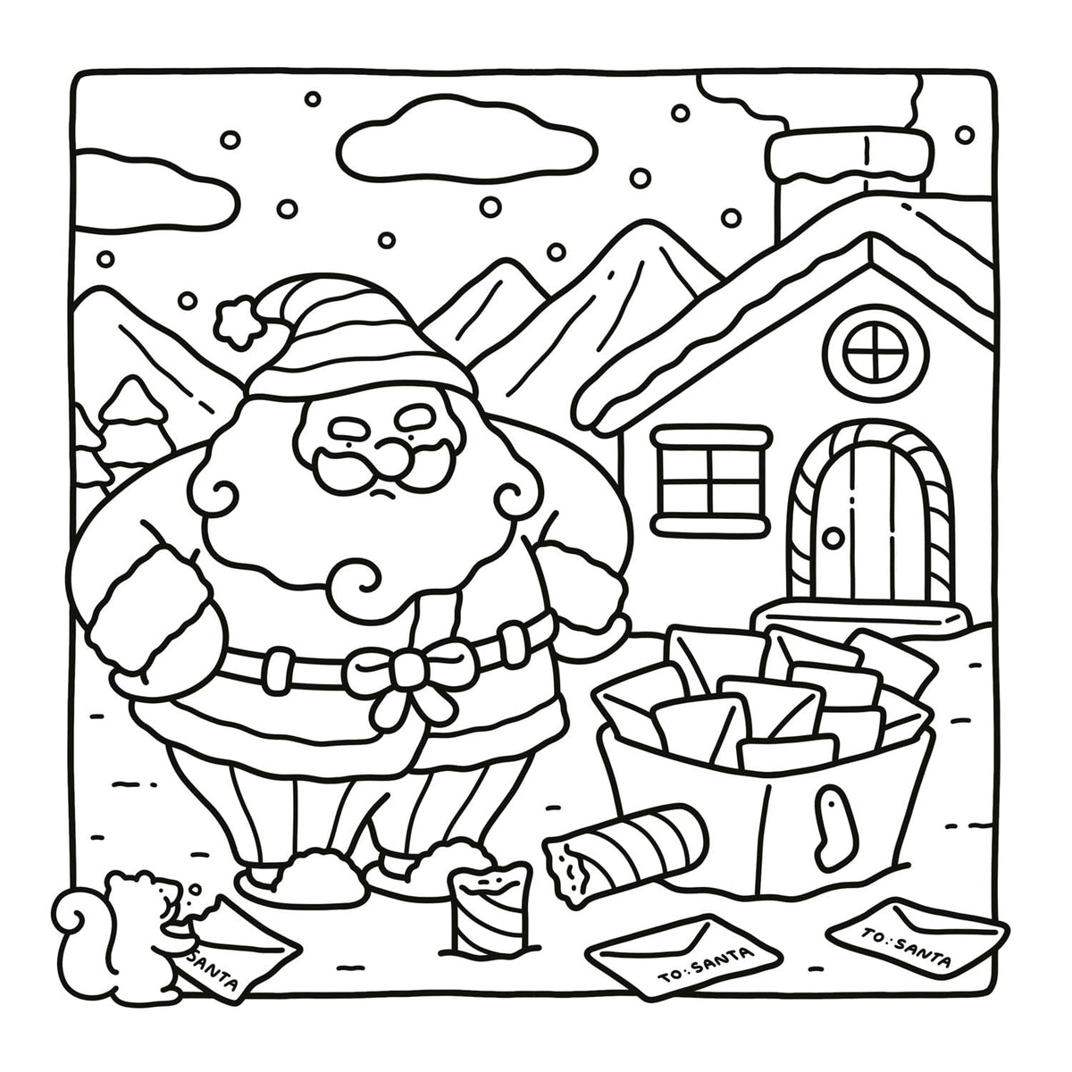 Silly Christmas: Cosy and Funny Colouring Book for All Ages (Paperback)