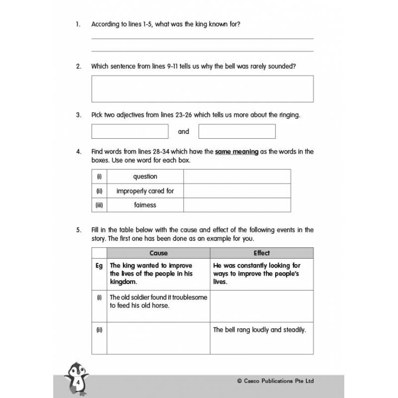 Primary 6 New English Comprehension