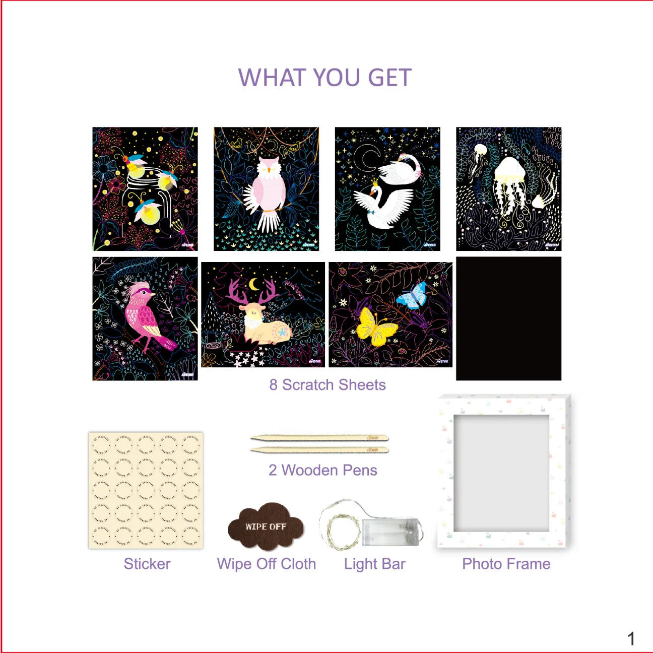 AVENIR SCRATCH CREATE YOUR OWN LIGHT BOX