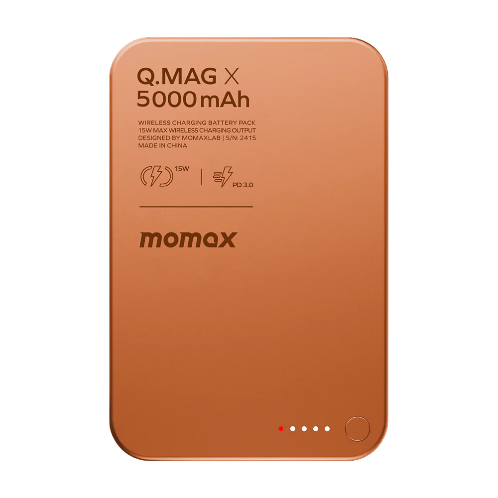 Momax IP116AM Q.MAG x Magnetic Wireless Battery Pack 5000mAh - Orange