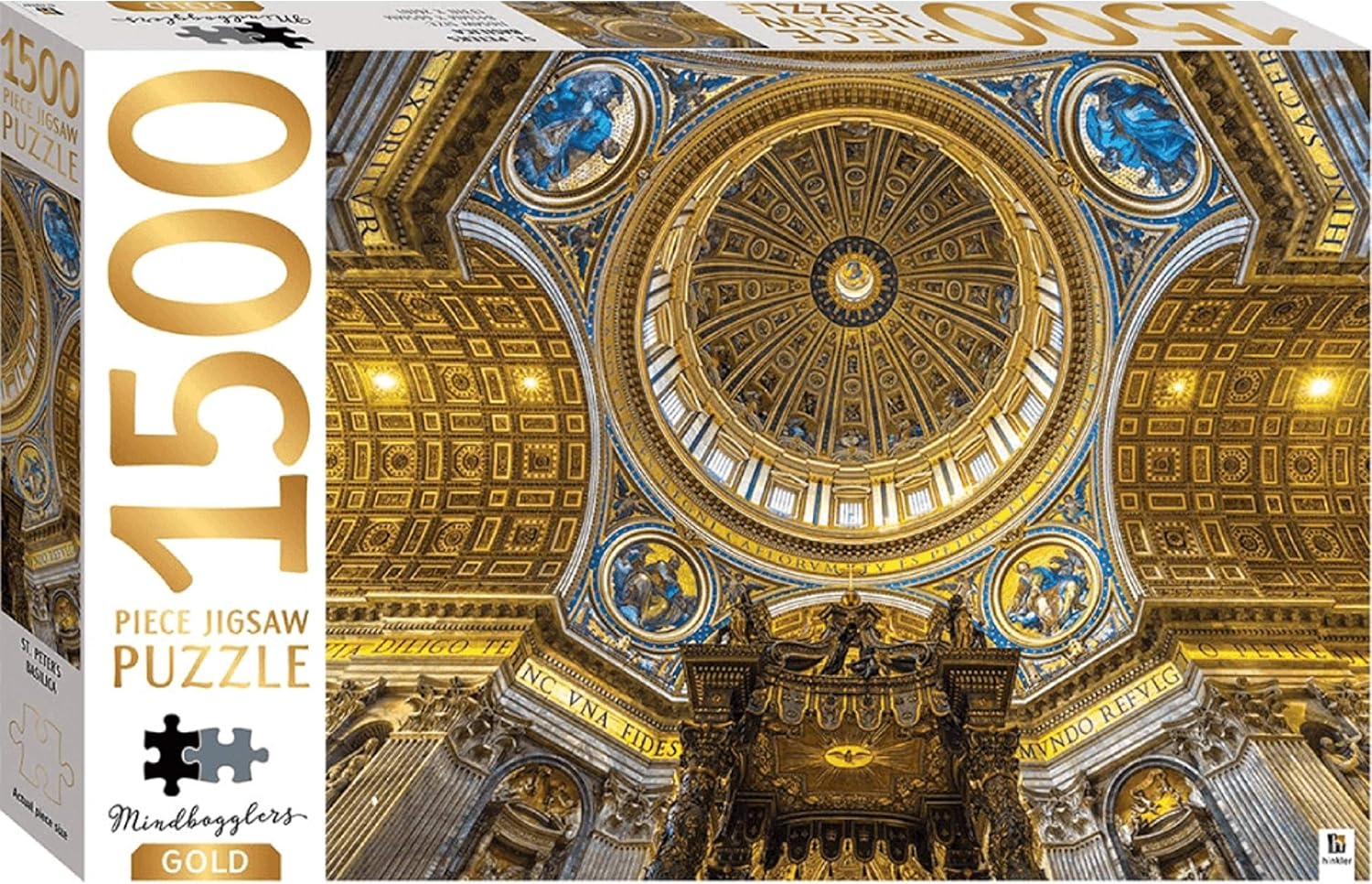 HINKLER MINDBOGGLERS GOLD 1500 PIECE JIGSAW PUZZLE ST PETERS BASILICA