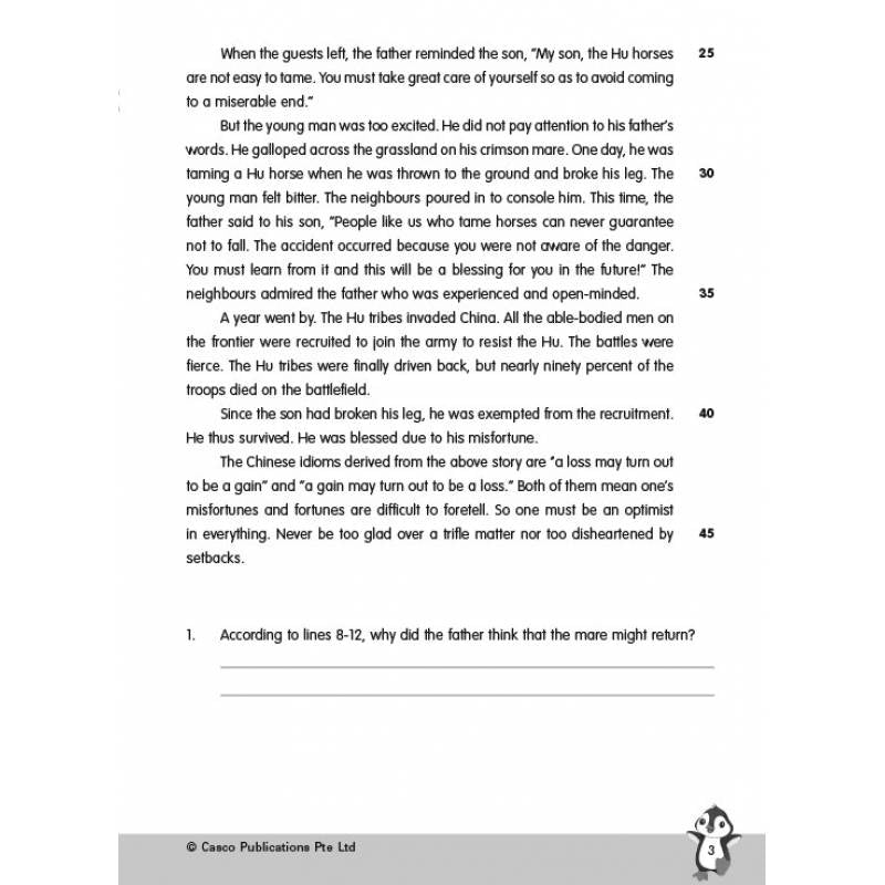 Primary 5 New English Comprehension