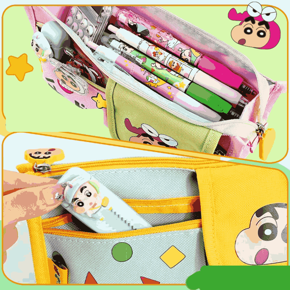 Uw Gzpl Ty Shinchan Pencil Bag W 2 Zip