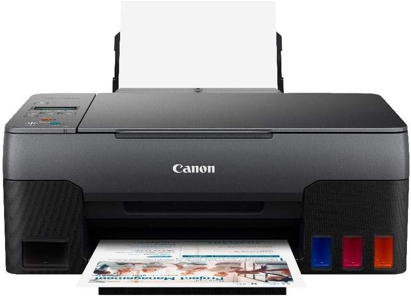Canon PIXMA G2020 - A4 All-in-One Refillable Ink Tank Color Printer. Print, Scan and Copy. USB 2.0. Black color