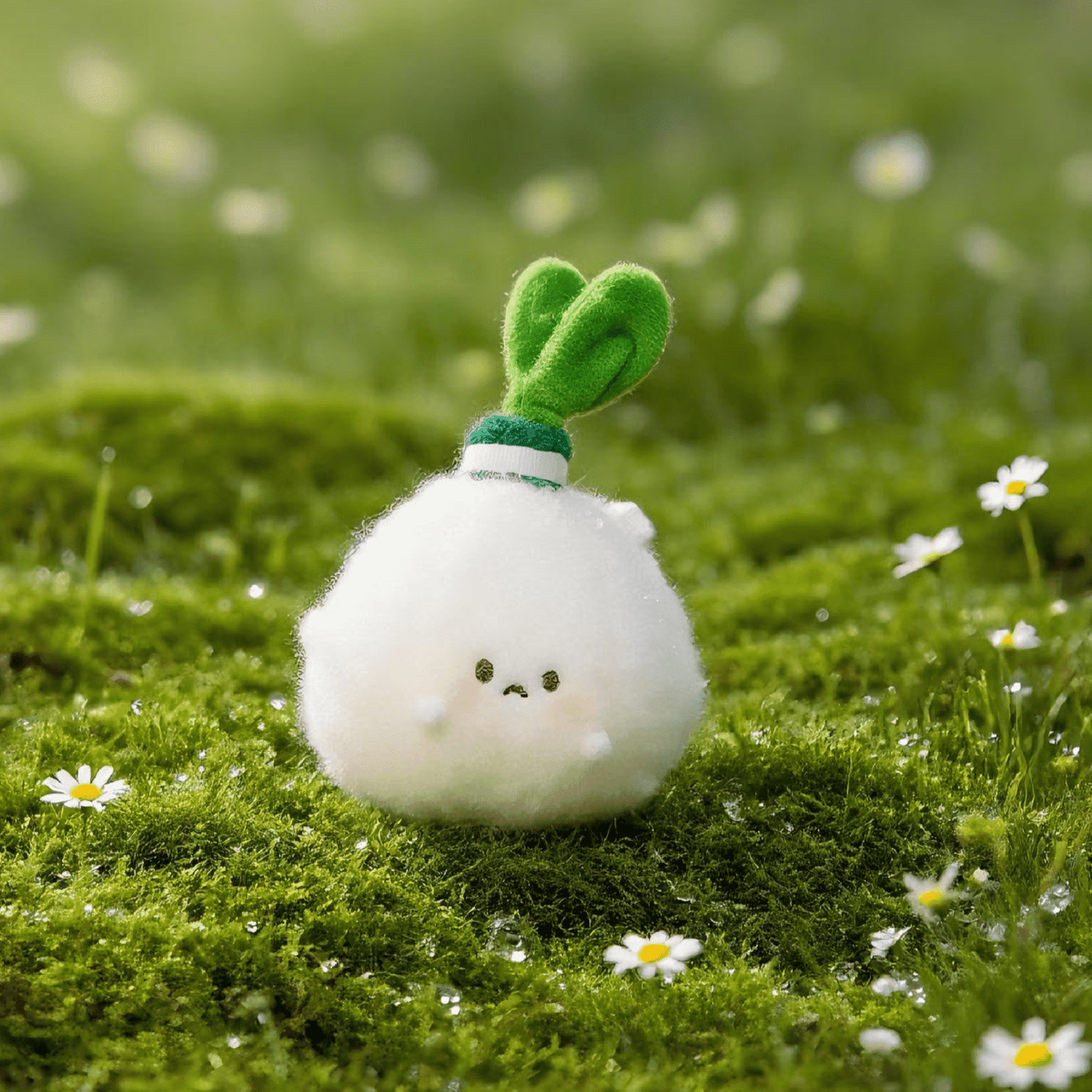 Pinching Plush 0.5mm Gel Pen Bag Charm - Garlic
