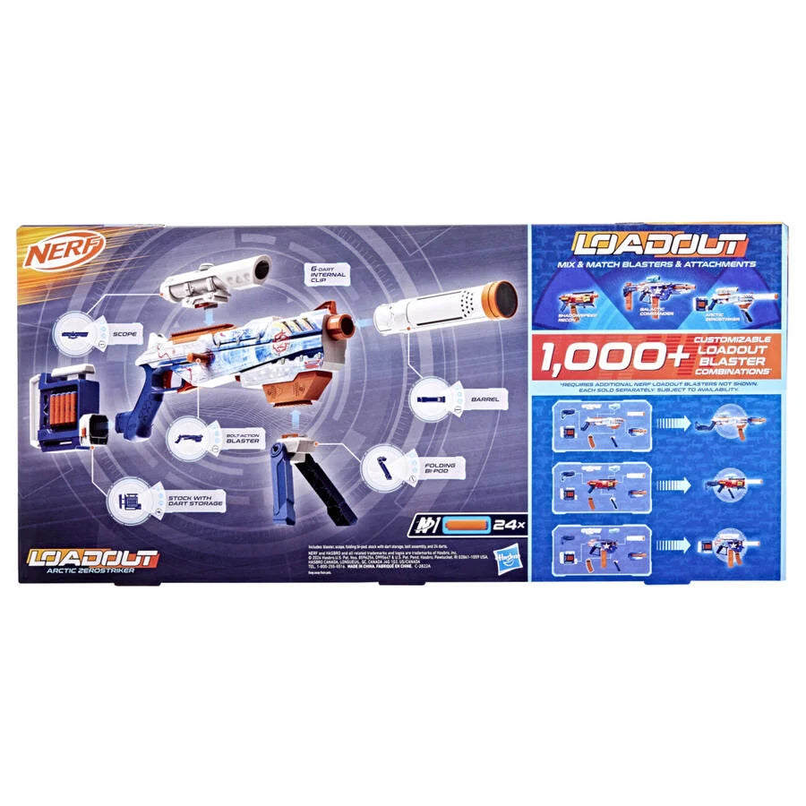 HASBRO NERF LOADOUT ARCTIC ZEROSTRIKER