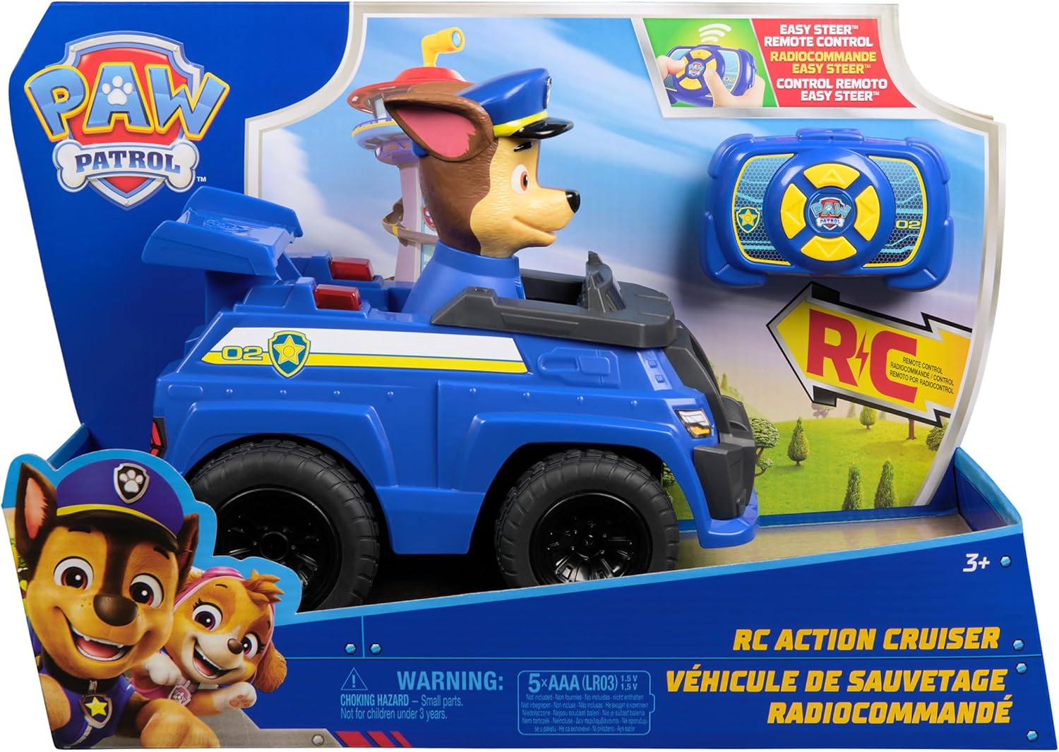 PAW PATROL CHASES REMOTE CONTROL POLICE CAR