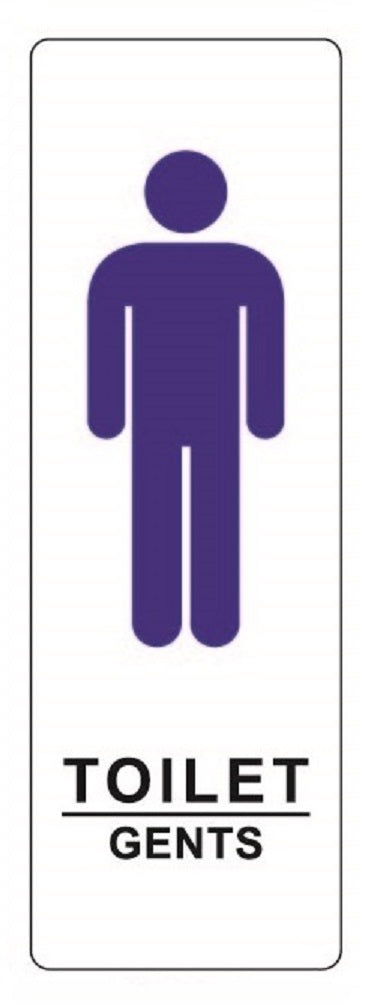COSMO GENTS TOILET SIGN (BLUE) SA4-652B (50mm X 150mm)