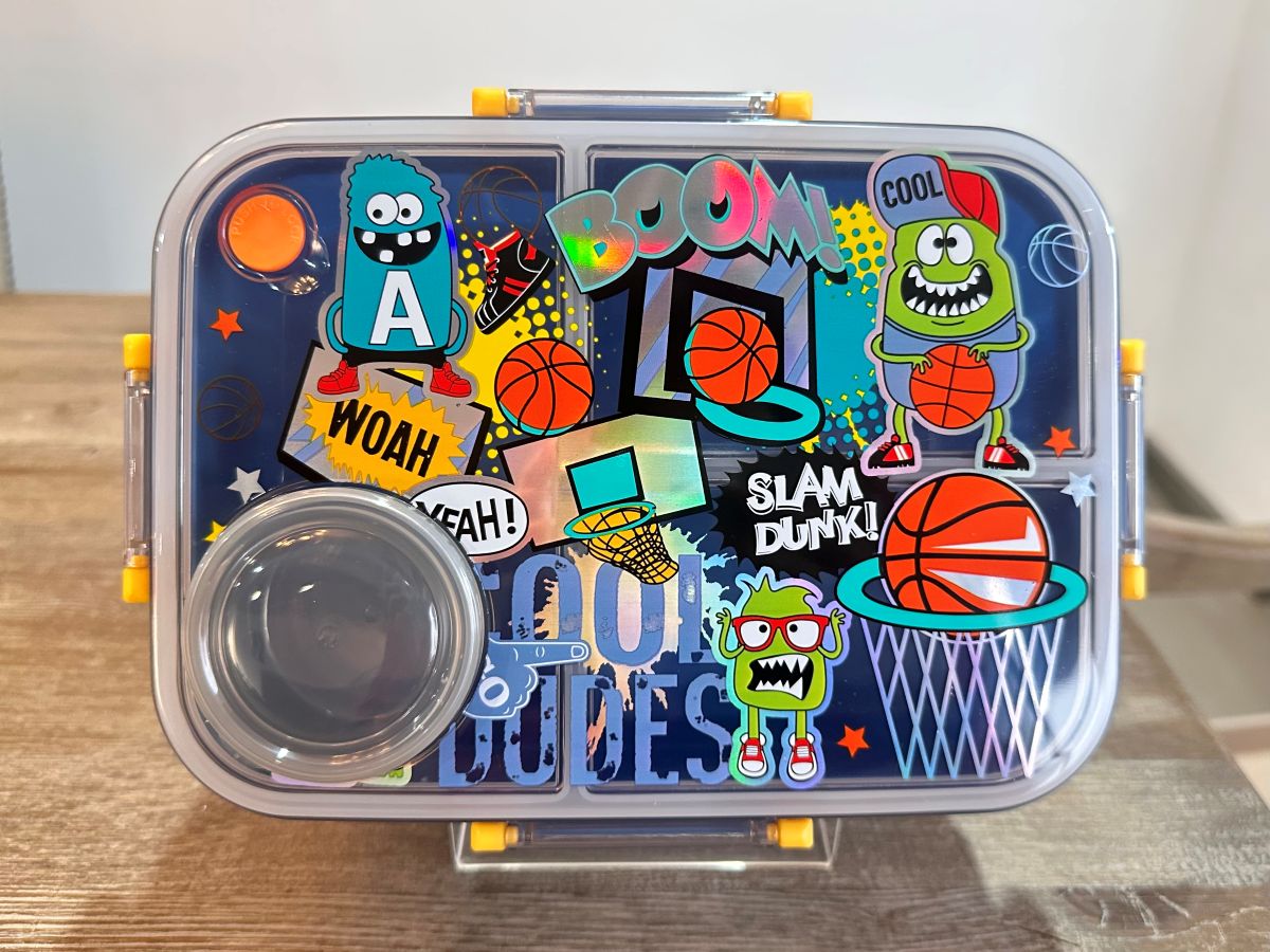 Kids’ Lunch Box with Cup 830ml – Assorted Designs