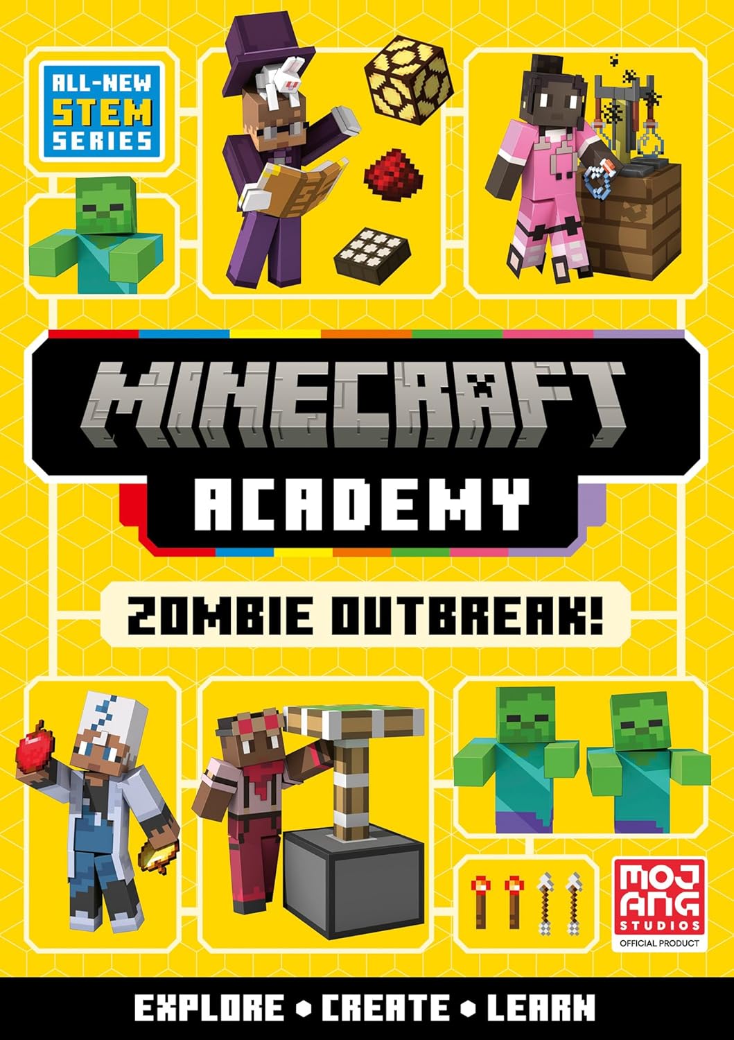 Minecraft Academy Zombie Outbreak: Learn and play! (Hardcover)