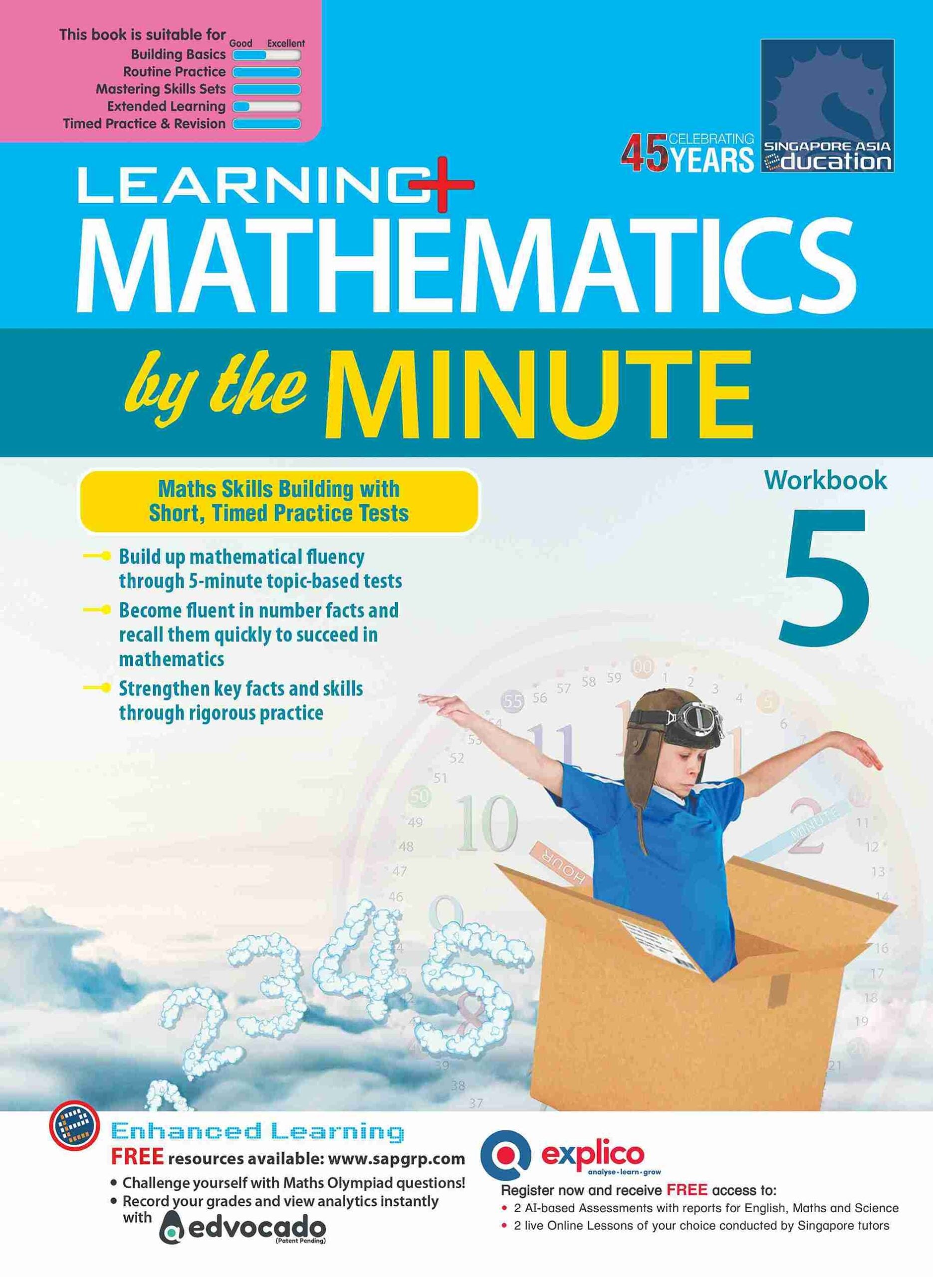 Learning+ Mathematics by the Minute Workbook 5 โ Popular Book Company ...