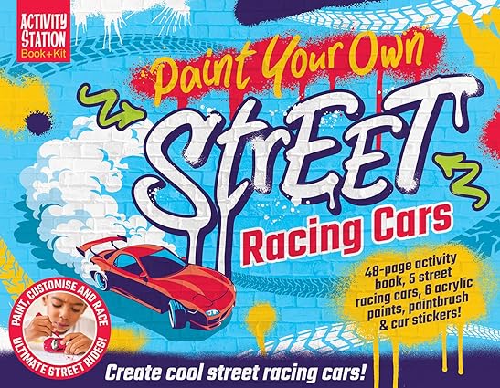 Paint Your Own Street Racing Car (Activity Book)