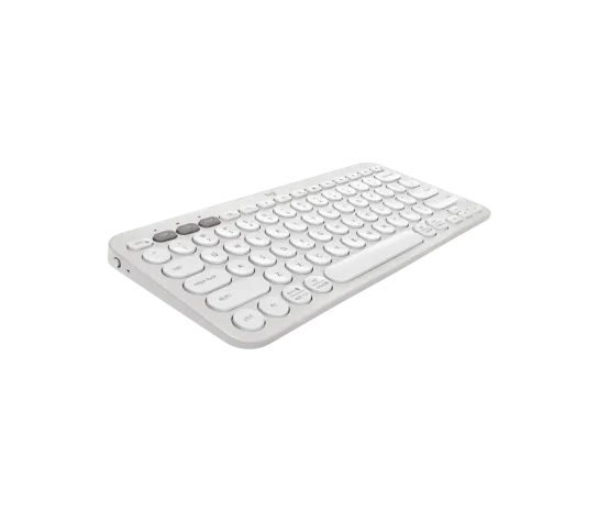 Logitech K380S Pebble Keys 2 Bluetooth Keyboard Tonal White
