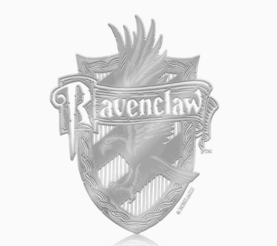 Harry Potter Metal Sticker Silver Ravenclaw