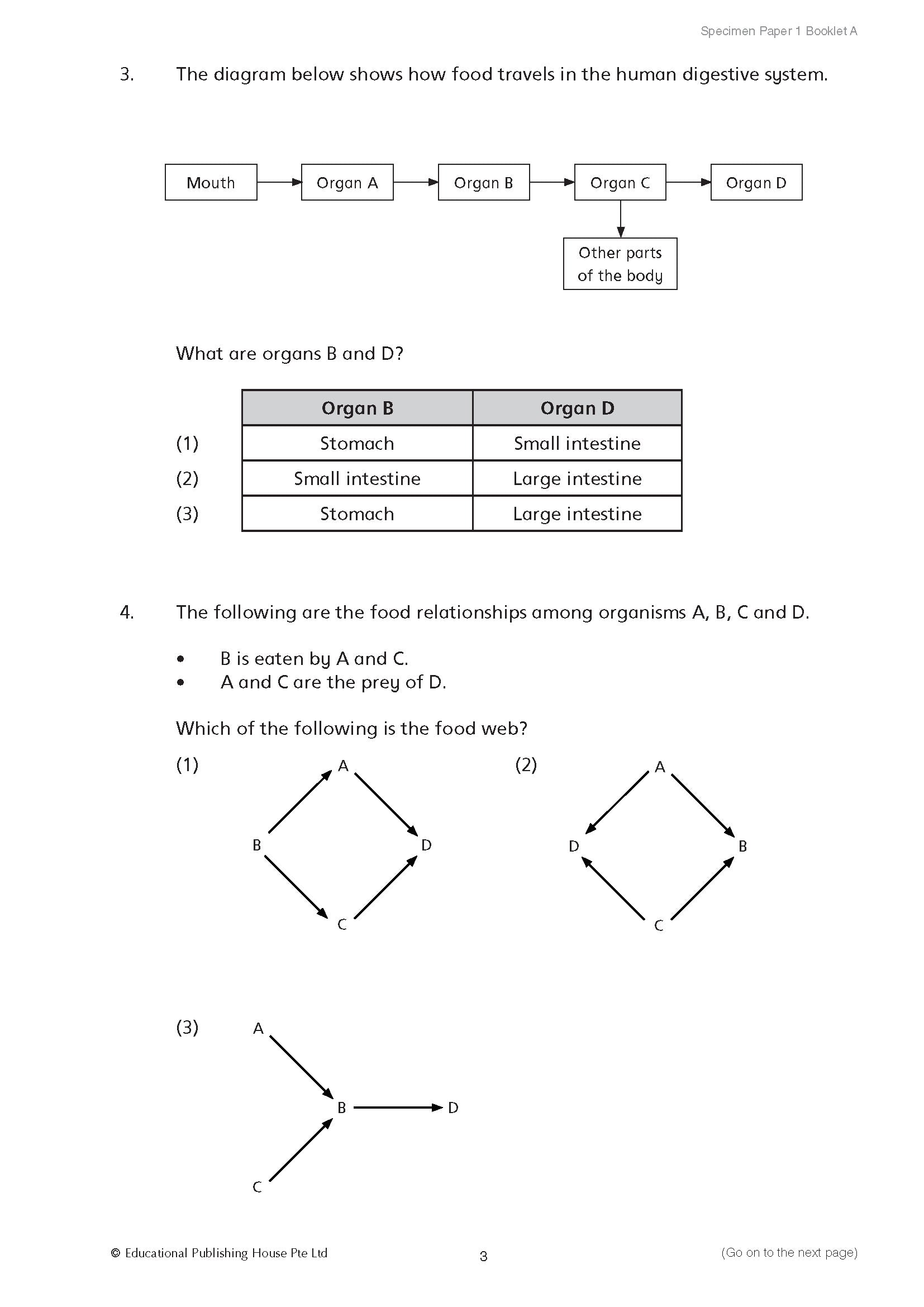 Psle Foundation Science Specimen Papers 