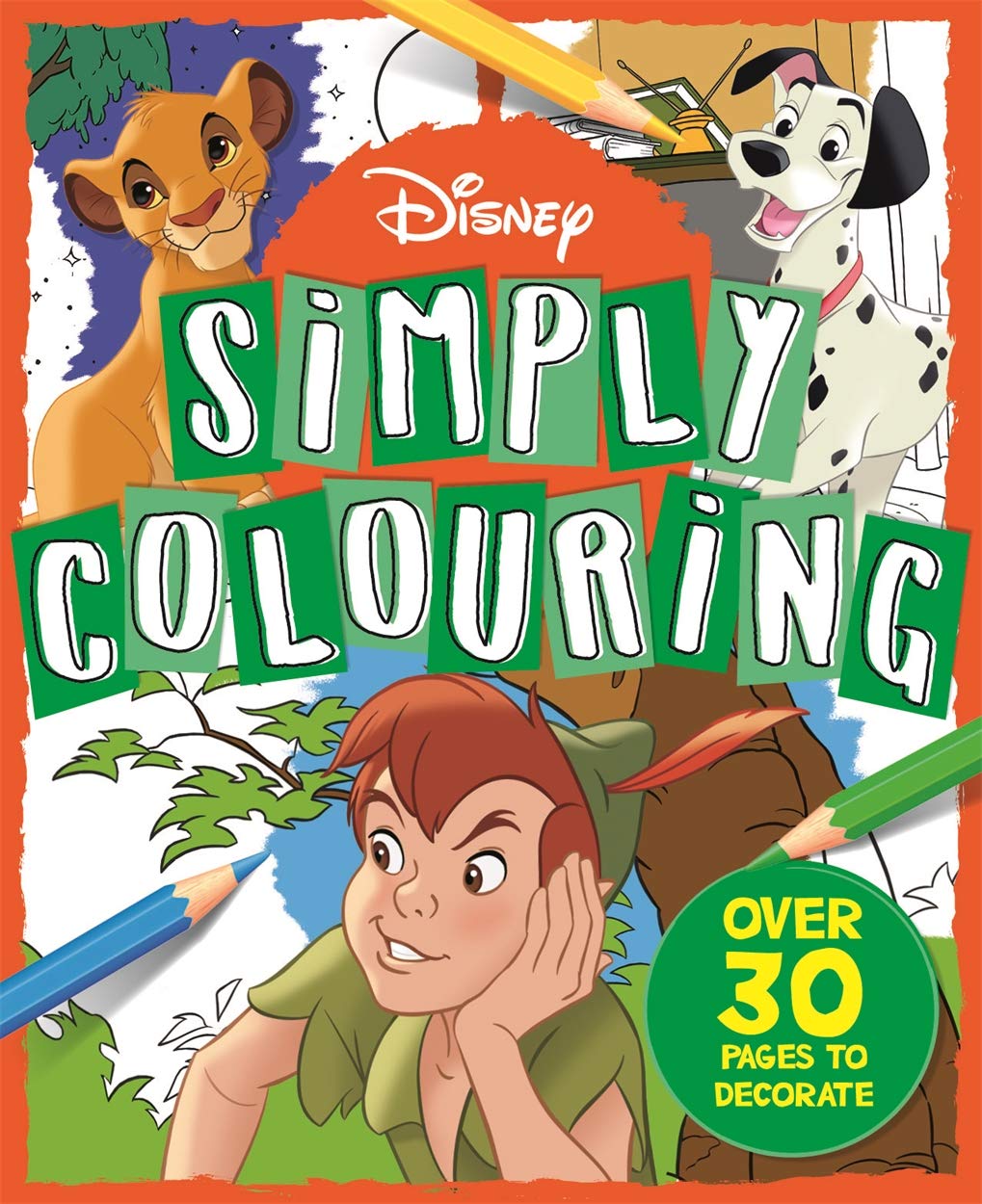 Disney: Simply Colouring (Paperback)