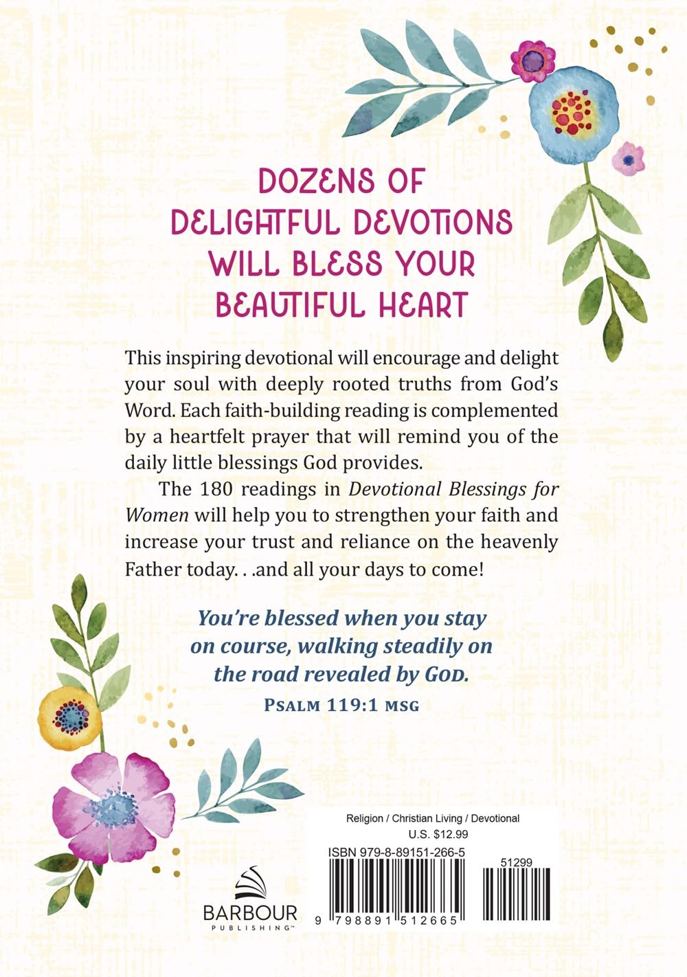 Devotional Blessings For Women: 180 Meditations And Prayers (Paperback)