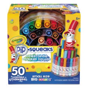 CRAYOLA PIP SQUEAKS MARKER TOWER 50'S 588750