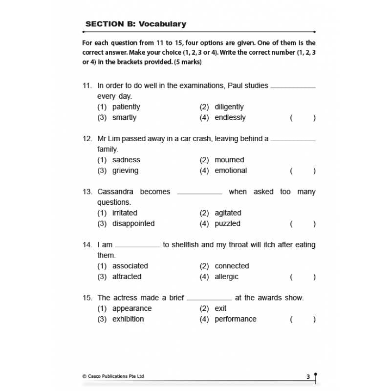 New English Language Trial Examinations 3
