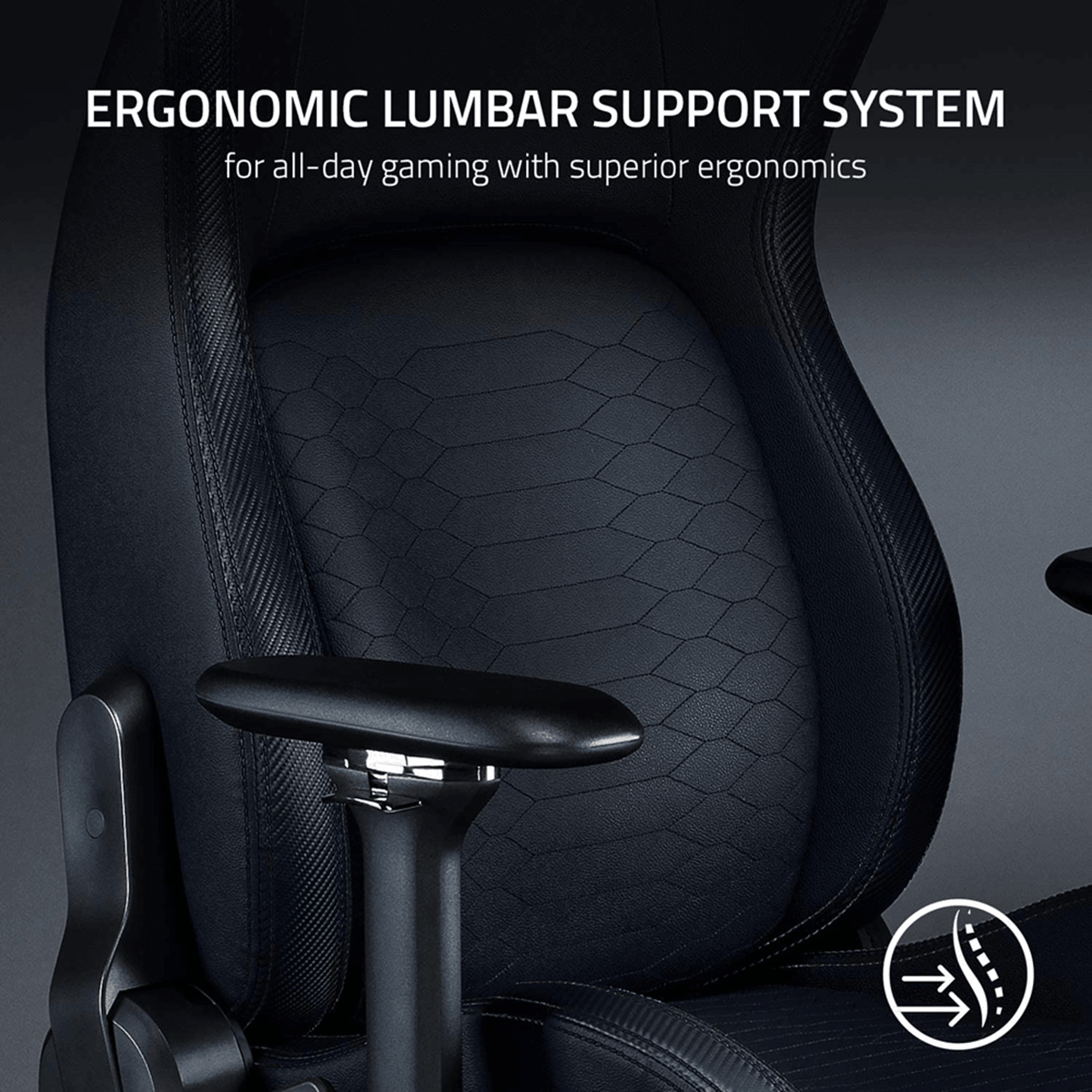 Razer Iskur Gaming Chair with Built-In Lumbar Support
