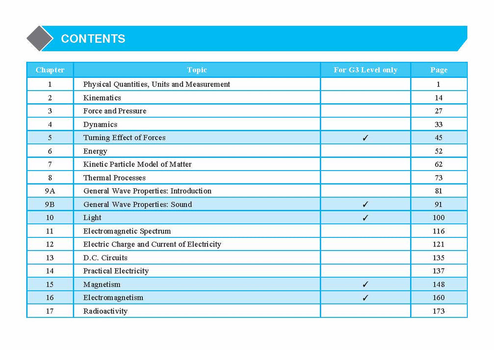 O/N-Level (G3/G2) Science Physics Quick Revision Handbook (4th Edition)