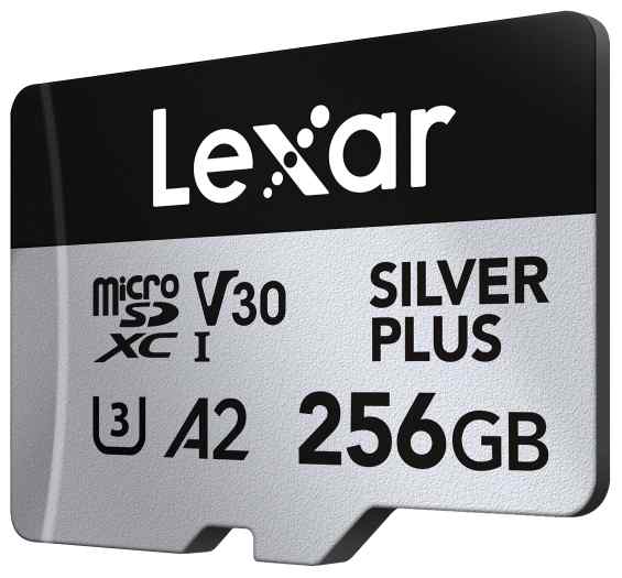 Lexar 256GB Silver Plus C10 R205/W150 Memory Card
