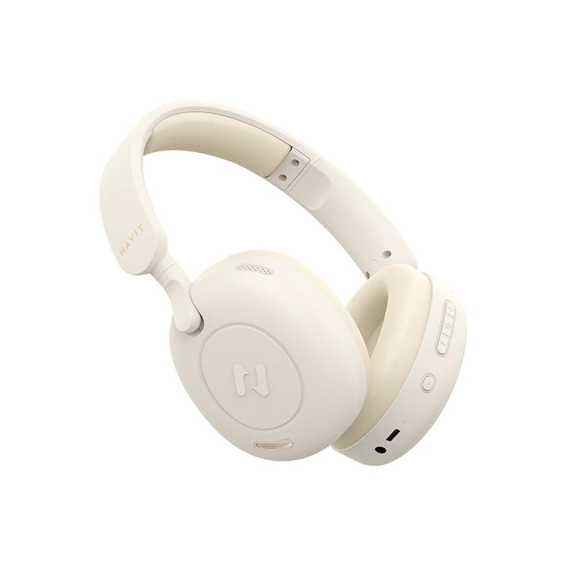 HAVIT H655BT Hybrid ANC Wireless Headphones Beige