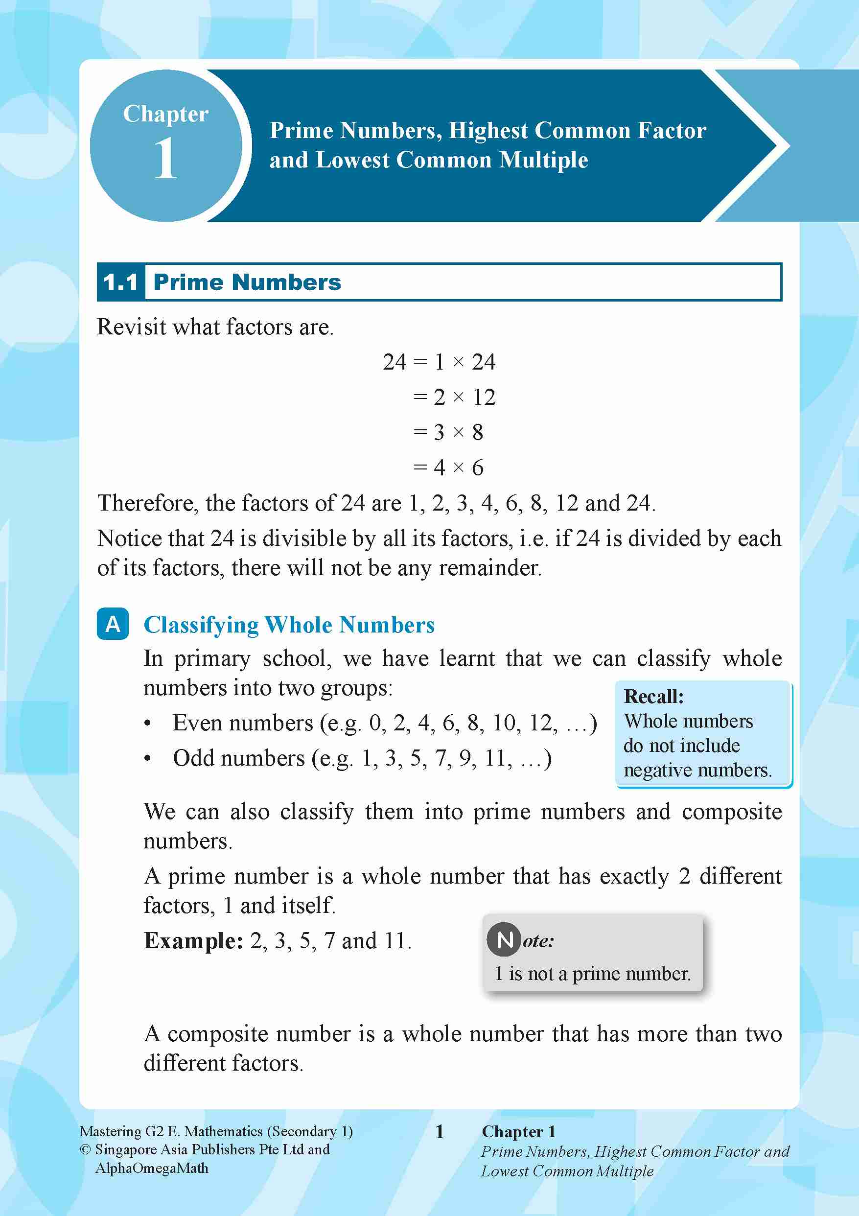 Mastering G2 Elementary Mathematics Secondary 1