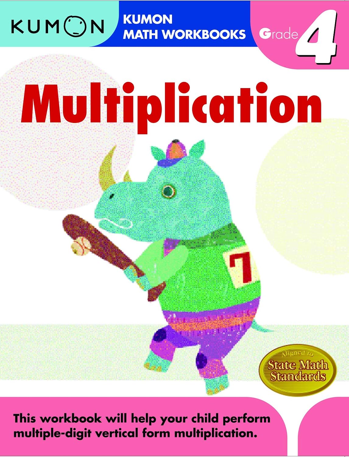 Kumon: Math Workbook Grade 4 Multiplication
