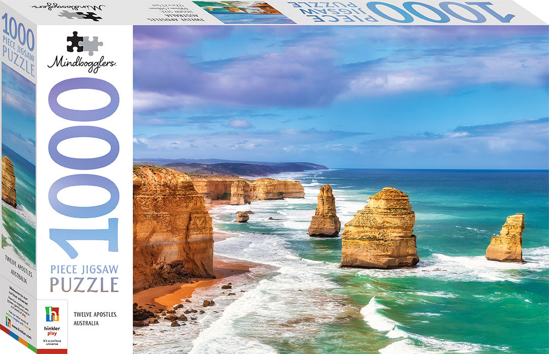 HINKLER MINDBOGGLERS 1000 PIECE JIGSAW PUZZLE: TWELVE APOSTLES, AUSTRALIA