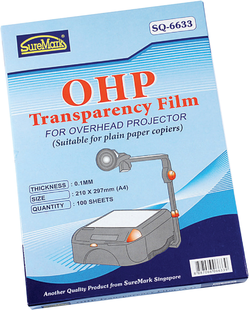 Ohp Transparency Film A4/0.1mm (5 Pcs Per Pkt)