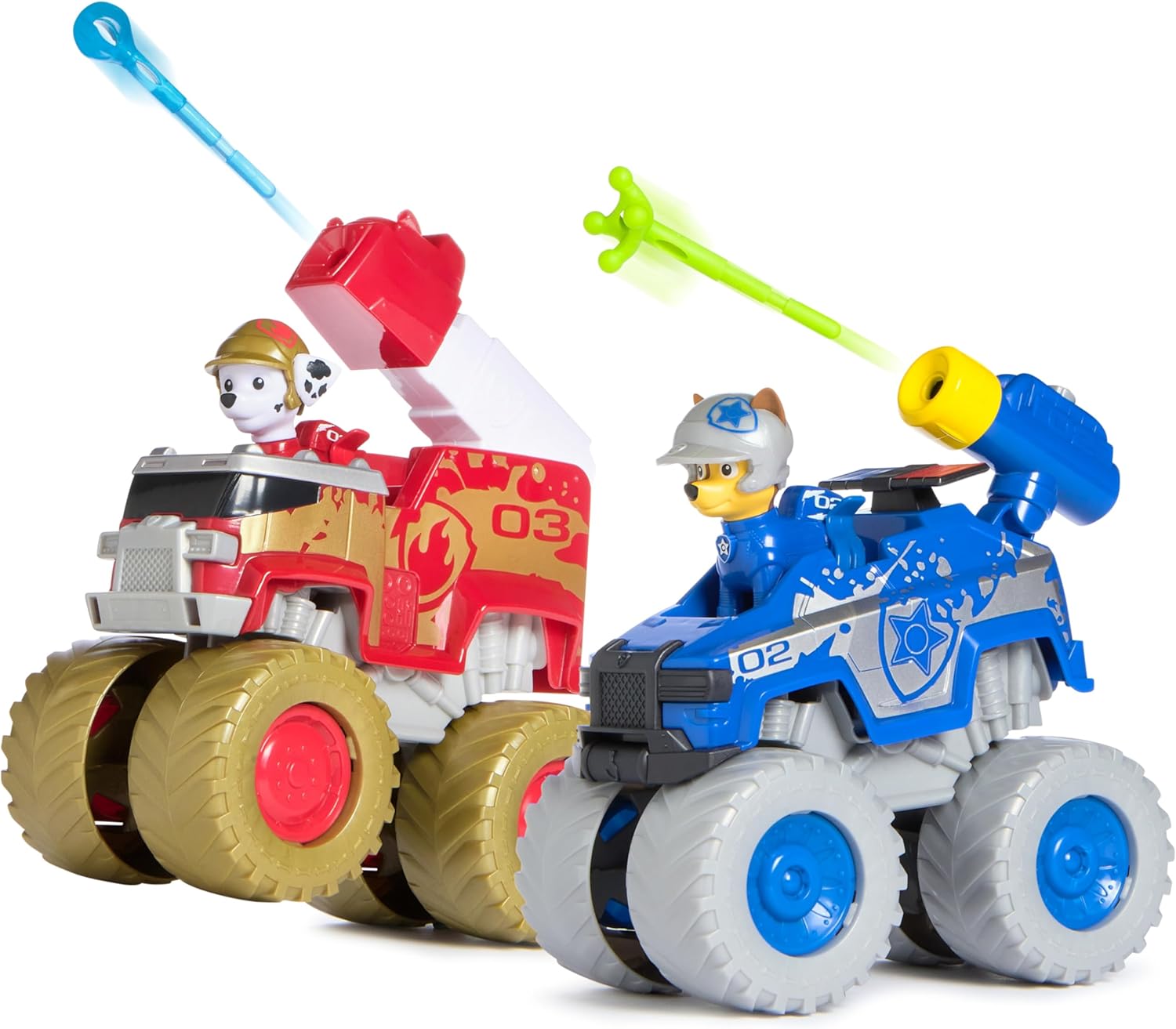 PAW PATROL RESCUE WHEELS CHASE N MARSHALL METALLIC TEAM PACK