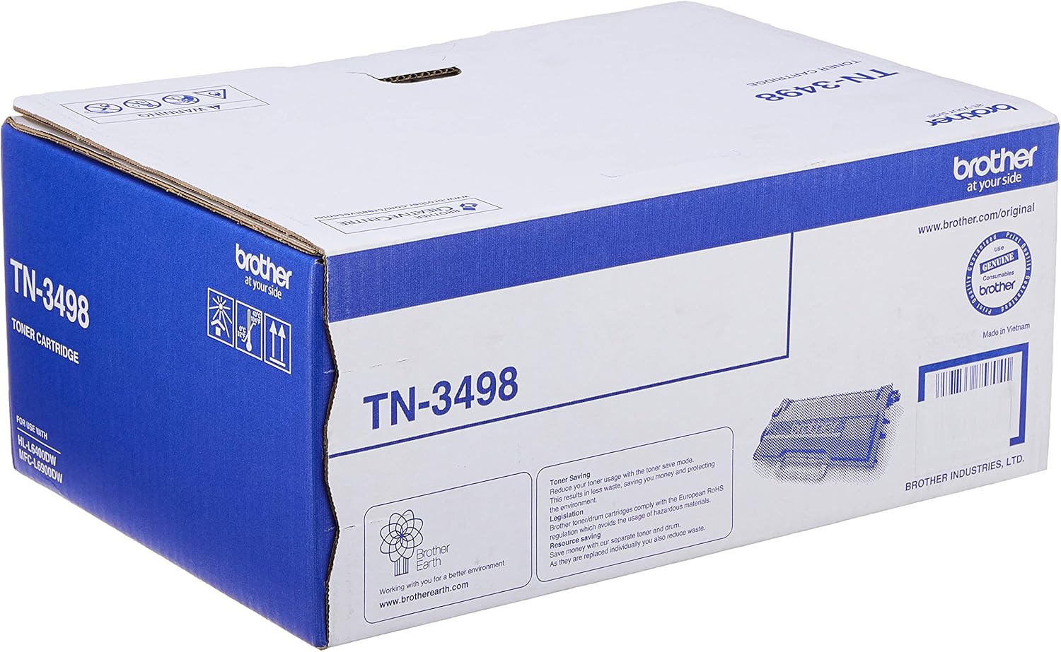 Brother TN-3498 SGP Original Toner Cartridge Compatible with HL/MFC, 20000 Pages, Black