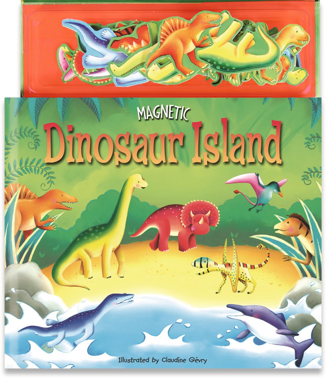 Two Windmills Limited Magnetic Dinosaur Island (Magnetic Play Learn) (Hardcover)