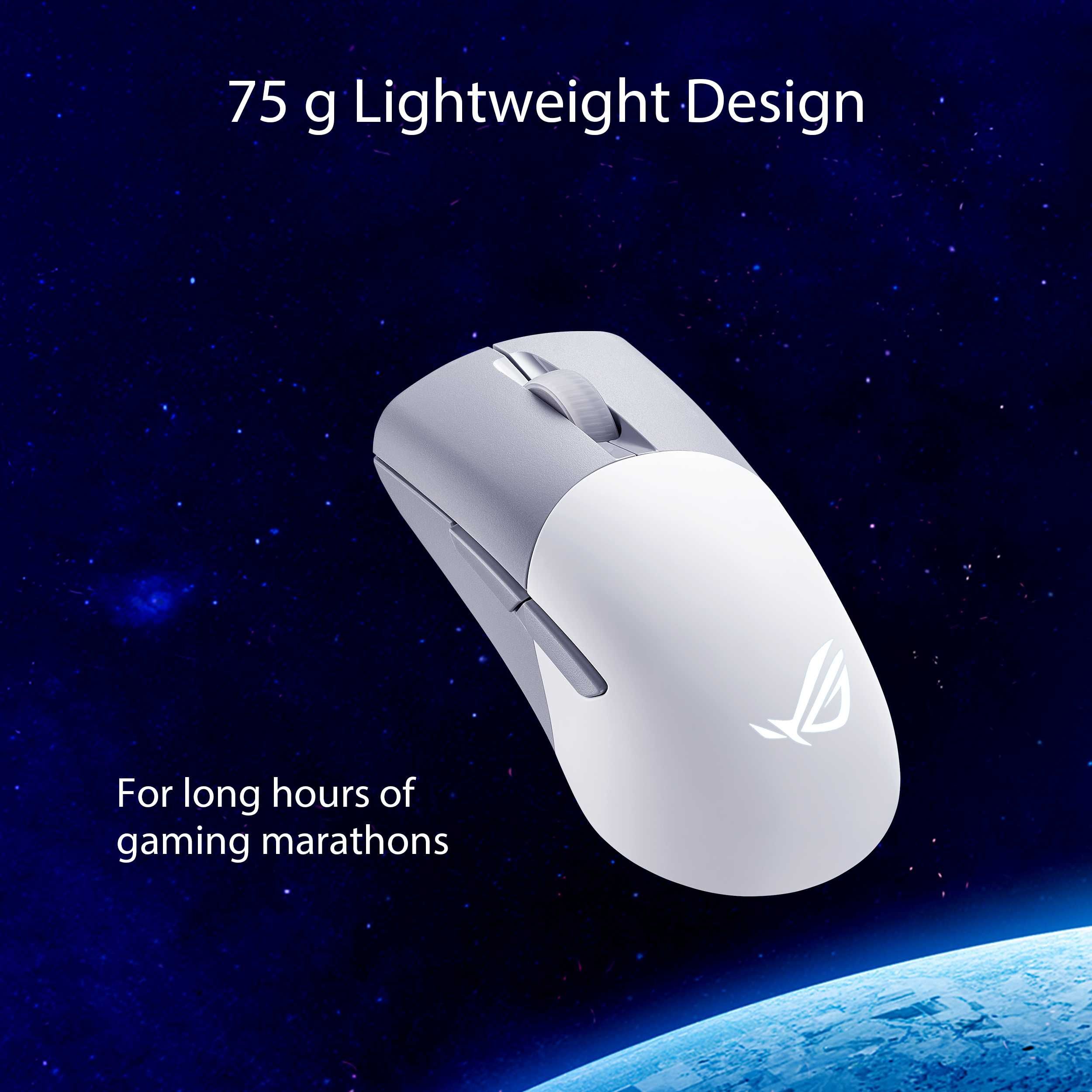 Asus ROG Keris Wireless AimPoint Gaming Mouse - White