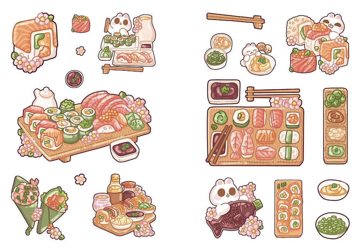 Cozy Food: A Cute 'n' Cozy Little Sticker Book: Over 200 stickers! (Paperback)