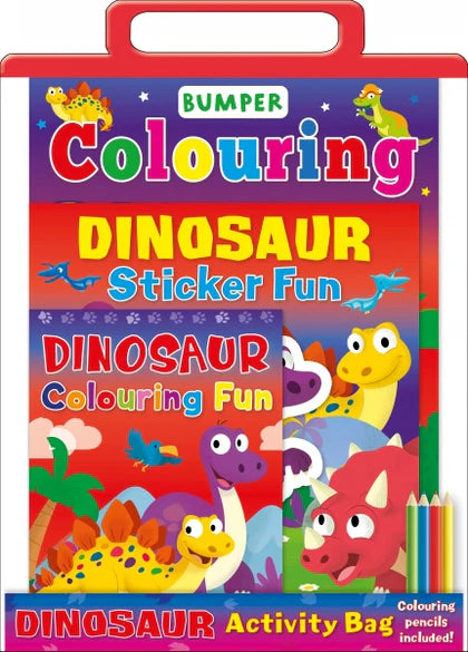 Bumper Bag - Dinosaur Activity (With Colouring Pencils)