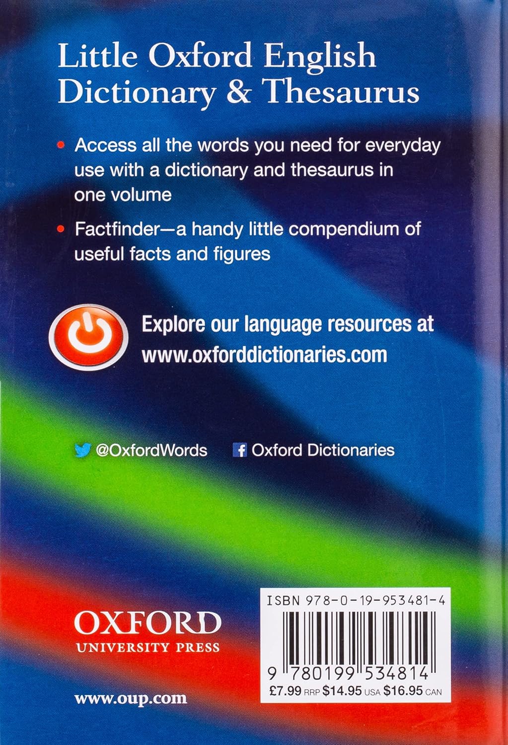 Little Oxford Dictionary and Thesaurus (Hardcover)