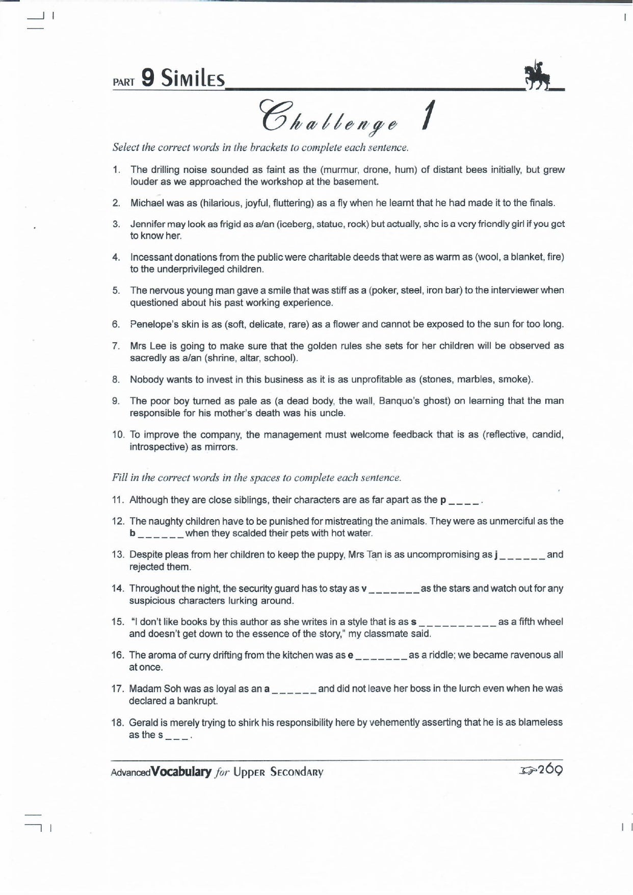 Advanced Vocabulary For Upper Secondary 2ed